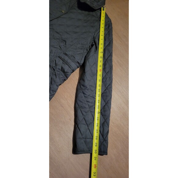 LL Bean Quilted Riding Jacket Olive Green Size XL Regular Womens Sports Coat - Picture 8 of 13